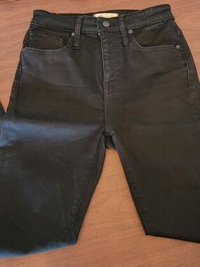 Madewell Womens Black Denim 5-Pocket Design Curvy High-Rise Skinny Jeans Size 26